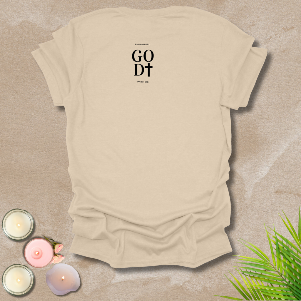 God with us - FONT AND BACK T-shirt
