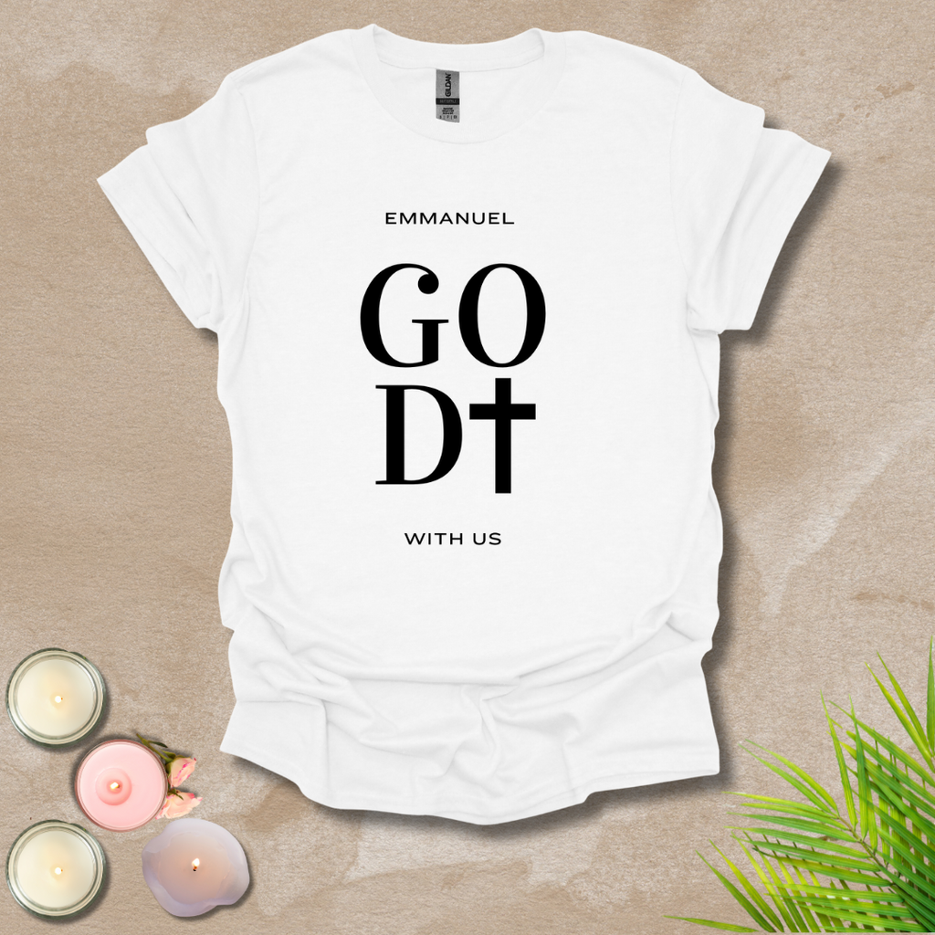 God with us - FONT AND BACK T-shirt