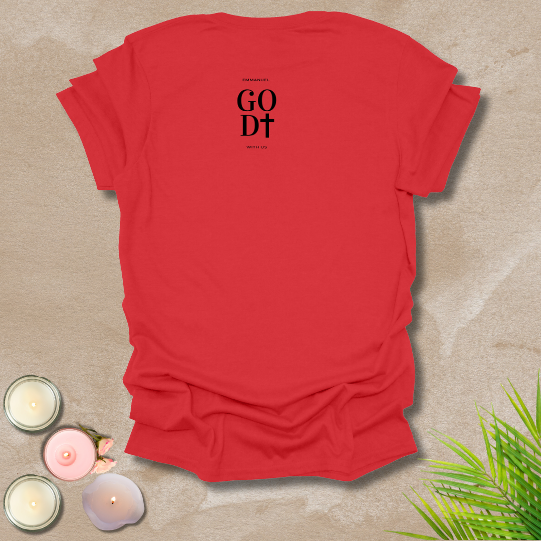 God with us - FONT AND BACK T-shirt