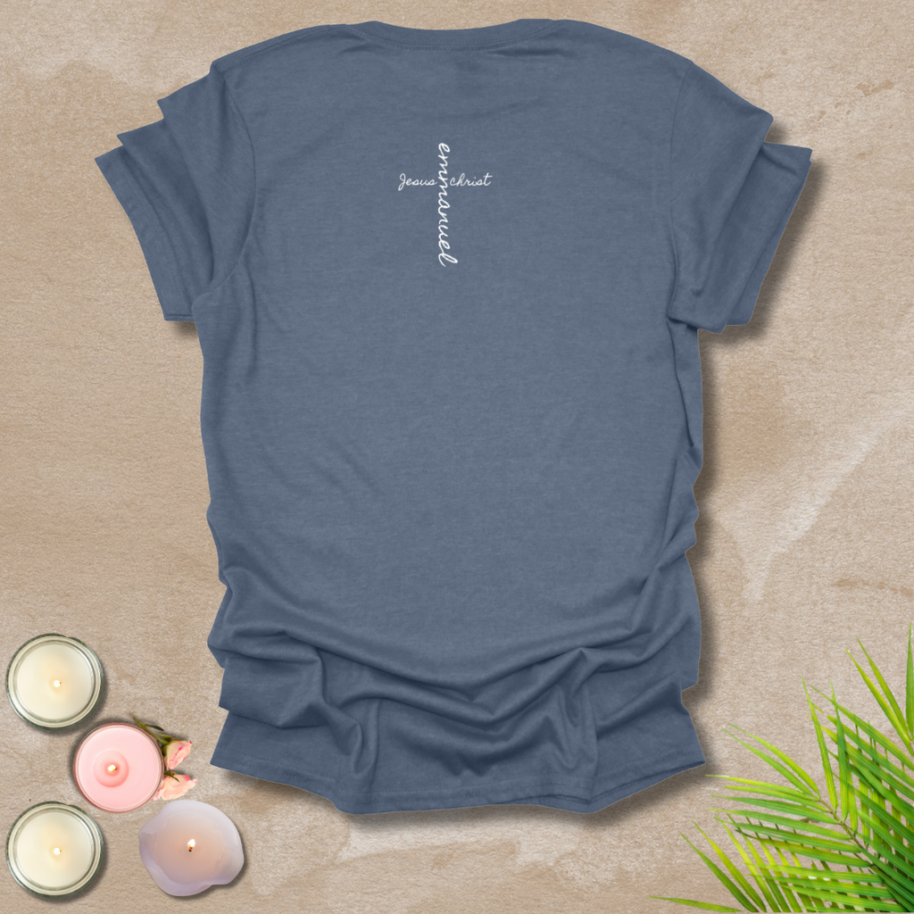 Emmanuel front & back cross T-shirt
