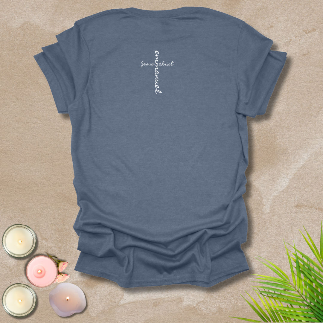 Emmanuel front & back cross T-shirt