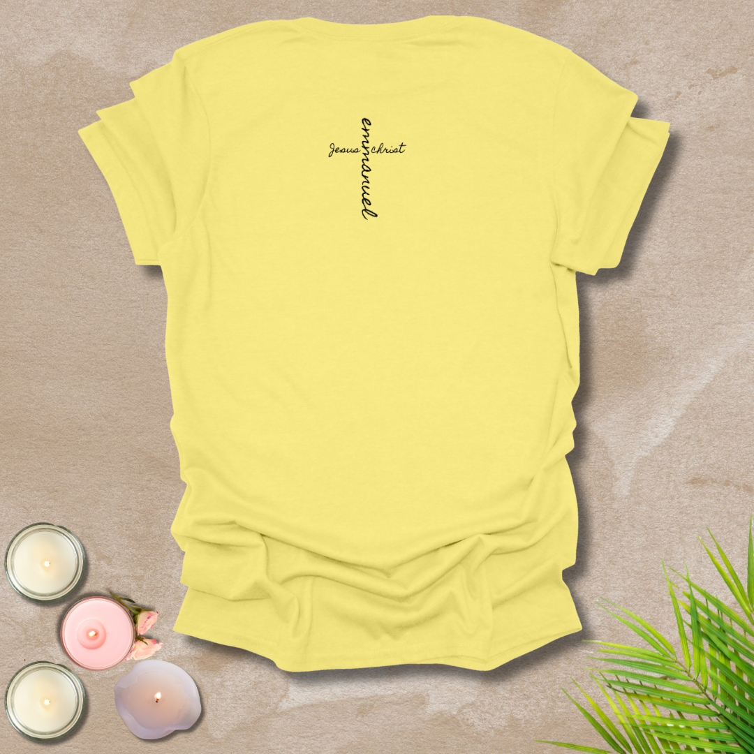 Emmanuel front & back cross T-shirt