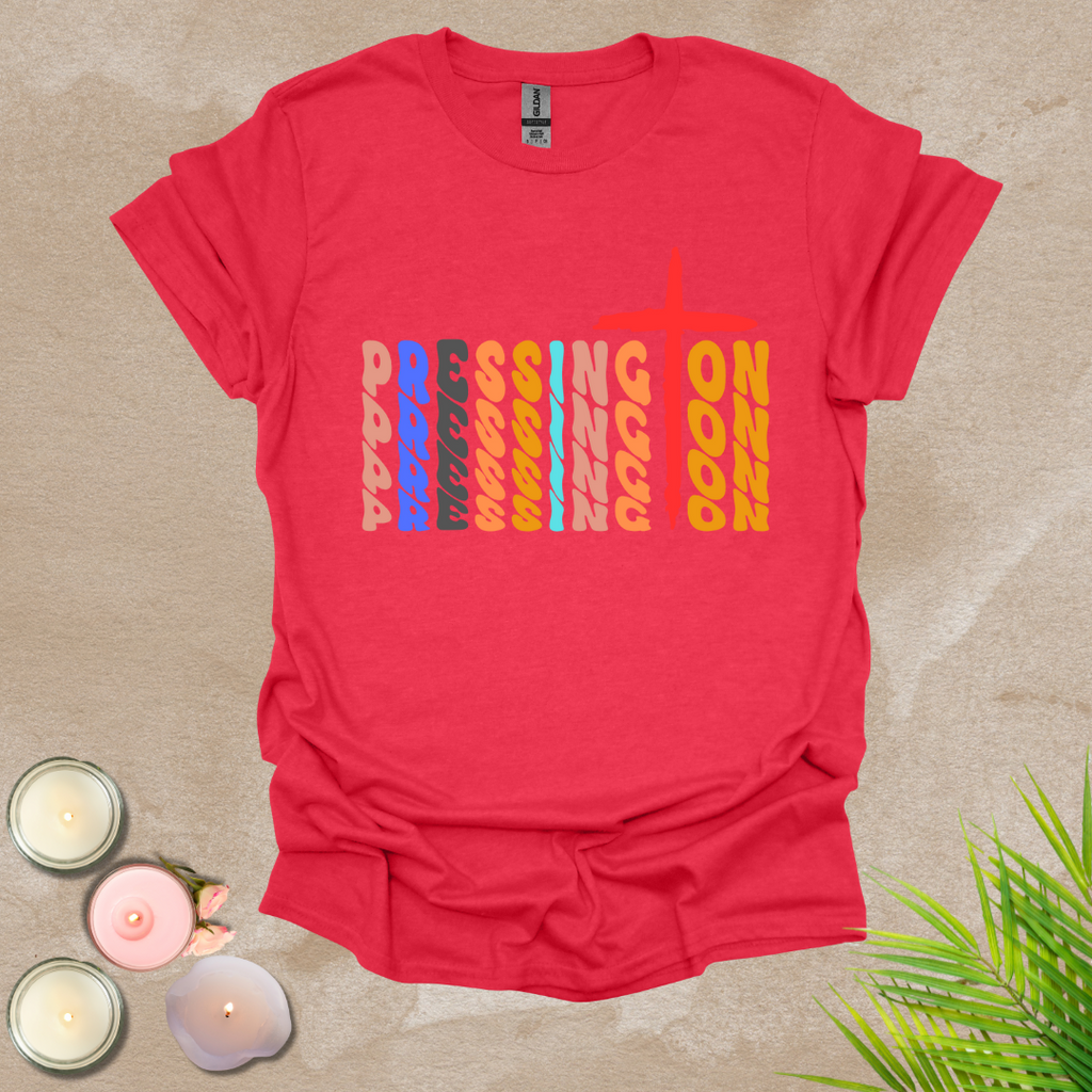 Pressing on T-shirt