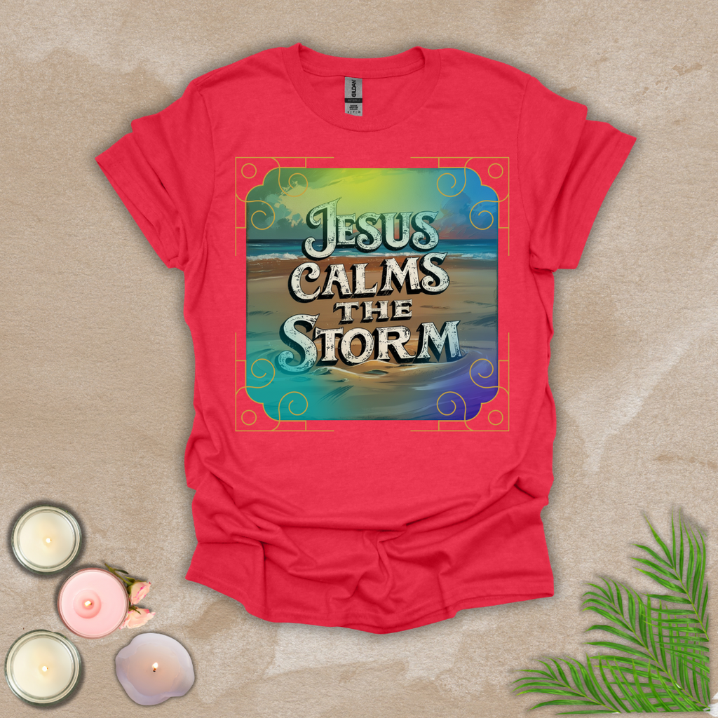Jesus calms the storm Unisex T-shirt