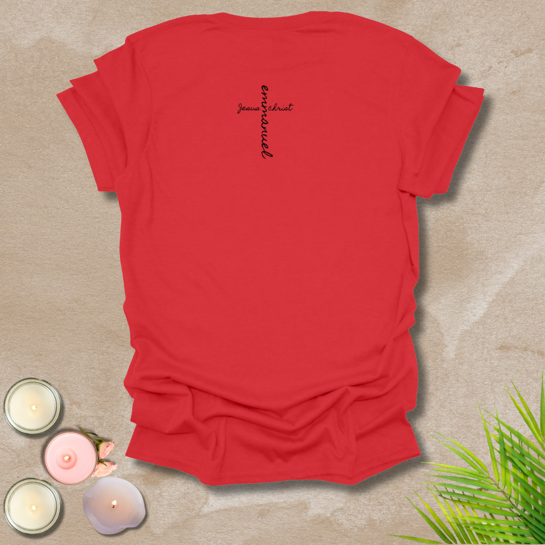 Emmanuel front & back cross T-shirt