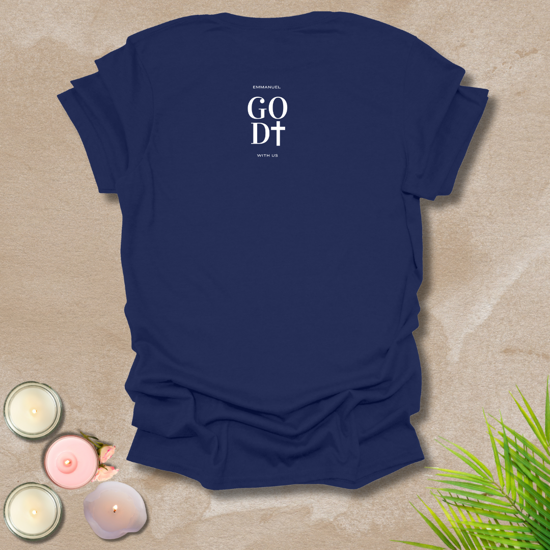 God with us - FONT AND BACK T-shirt