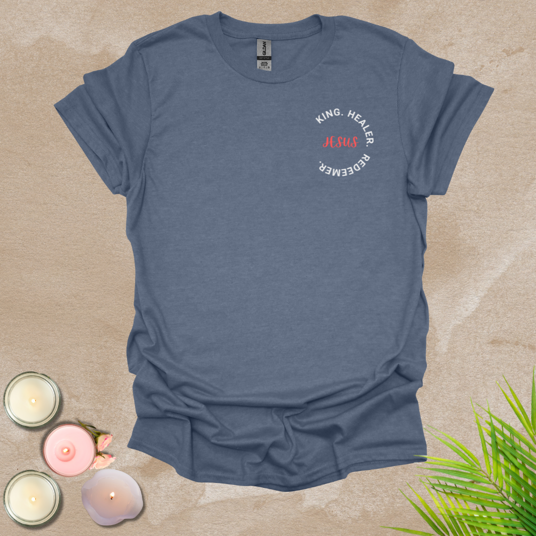 Jesus' character logo style (front & back) Unisex T-Shirt