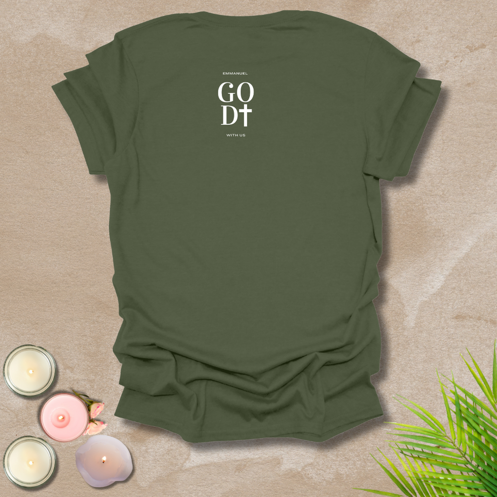 God with us - FONT AND BACK T-shirt