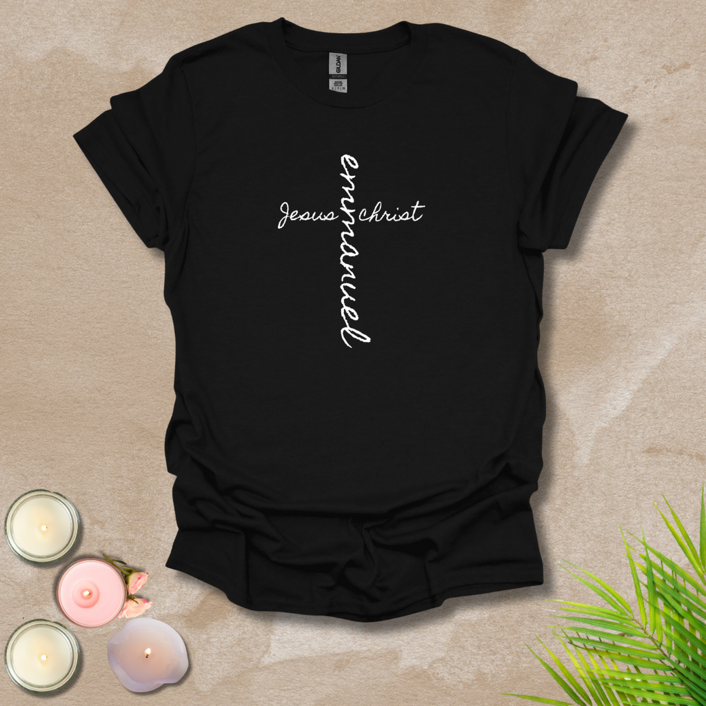 Emmanuel front & back cross T-shirt