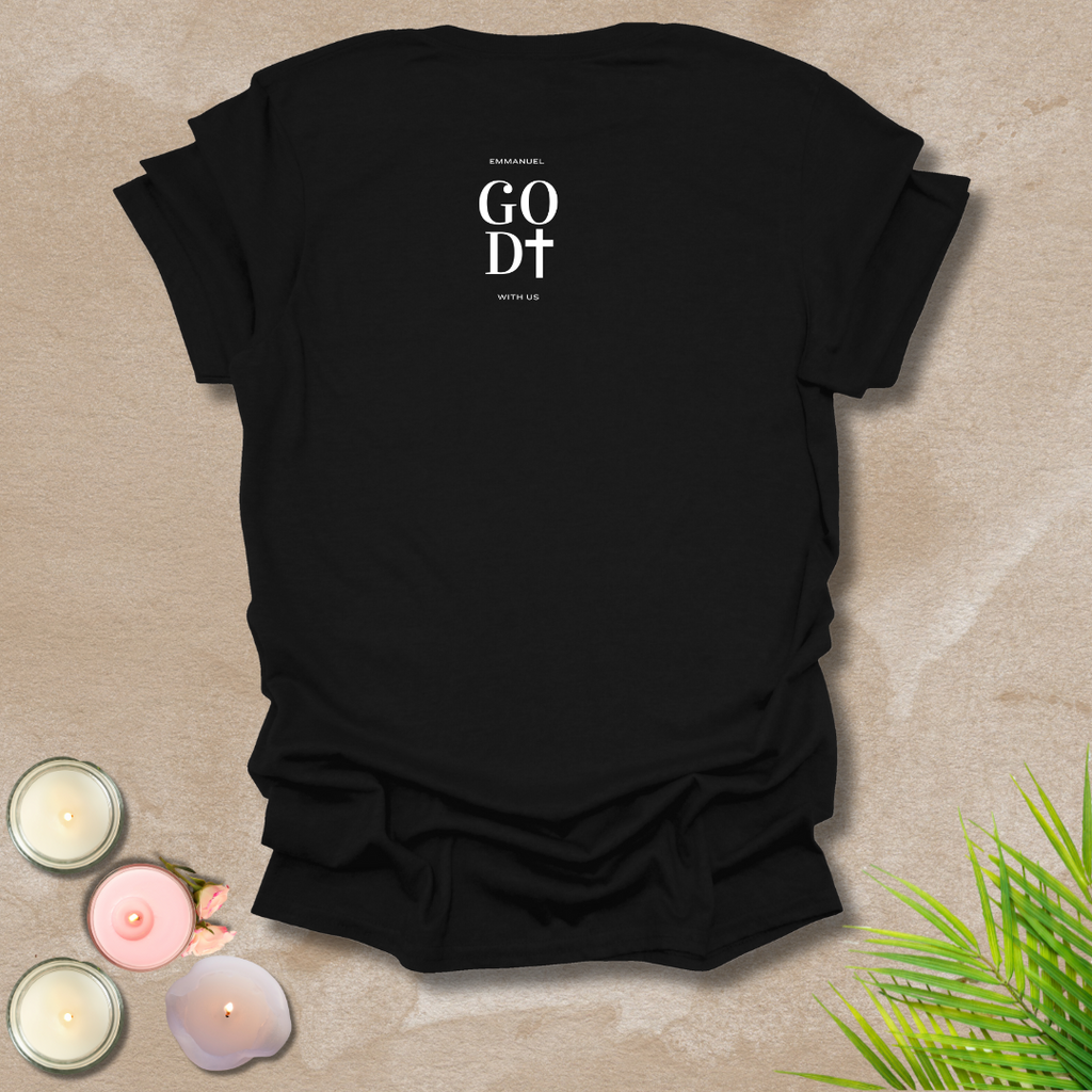 God with us - FONT AND BACK T-shirt