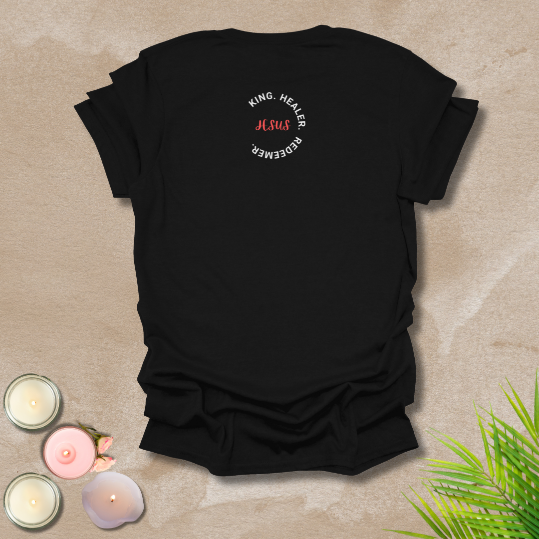 Jesus' character logo style (front & back) Unisex T-Shirt