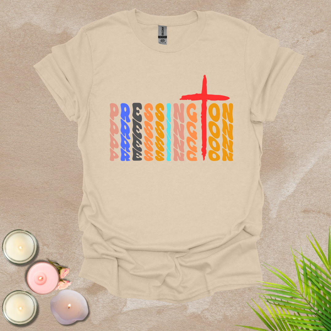 Pressing on T-shirt