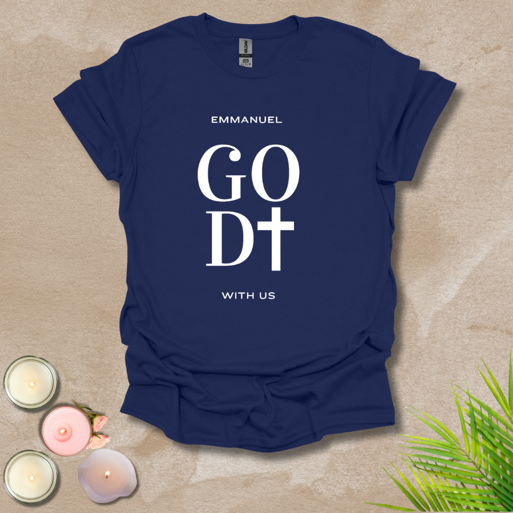 God with us - FONT AND BACK T-shirt
