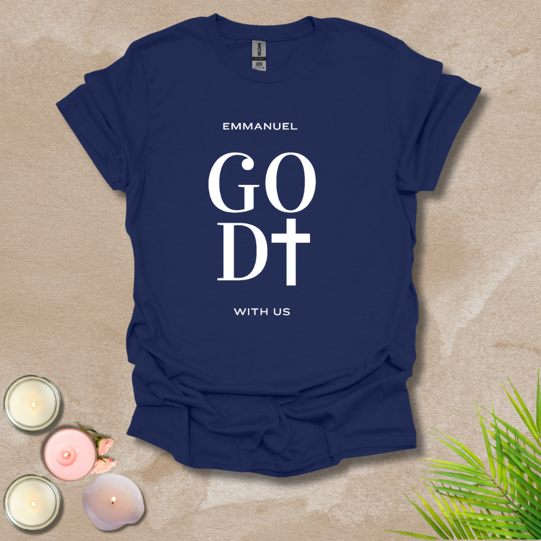 God with us - FONT AND BACK T-shirt