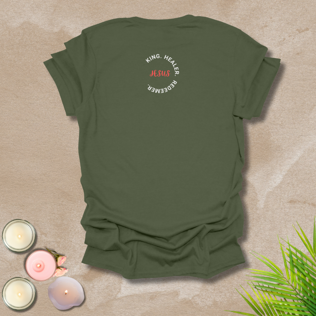 Jesus' character logo style (front & back) Unisex T-Shirt