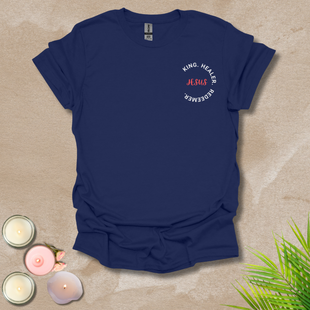 Jesus' character logo style (front & back) Unisex T-Shirt