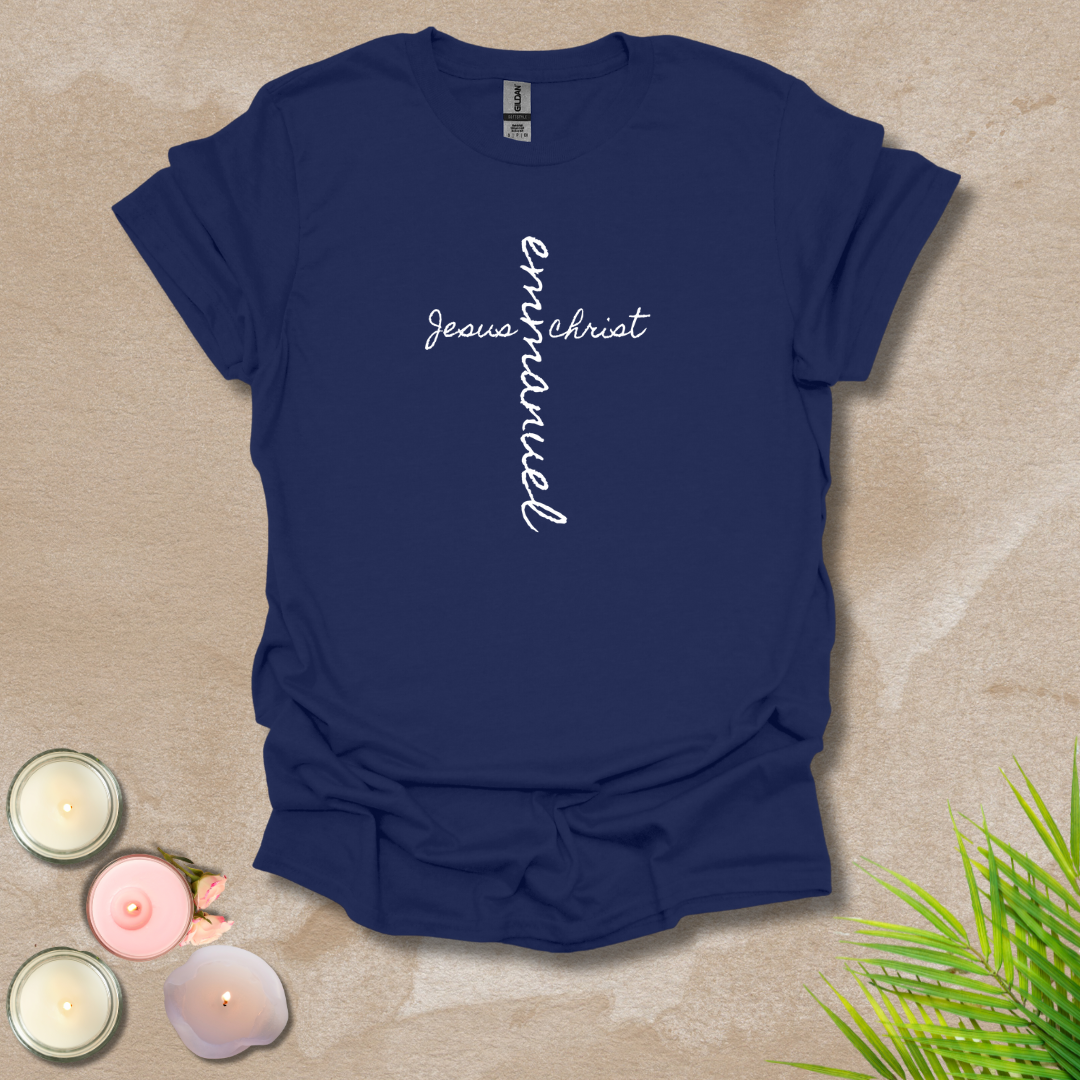 Emmanuel front & back cross T-shirt