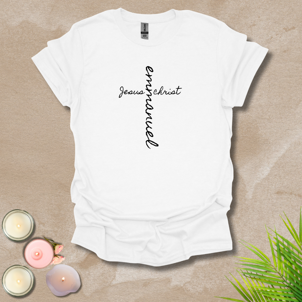 Emmanuel front & back cross T-shirt