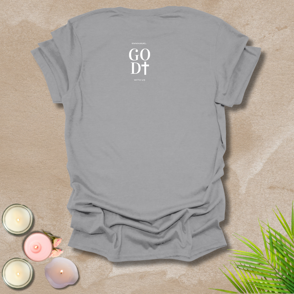 God with us - FONT AND BACK T-shirt
