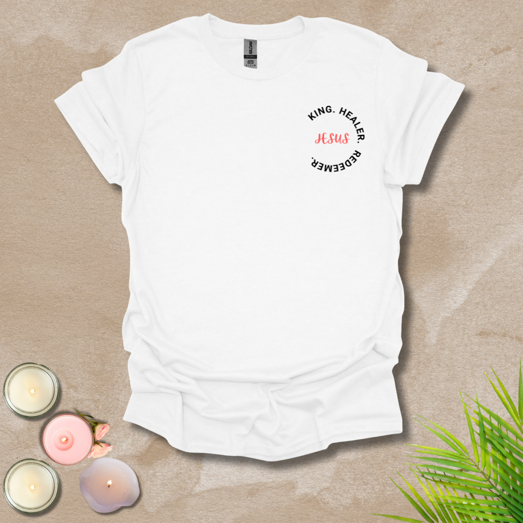 Jesus' character logo style (front & back) Unisex T-Shirt