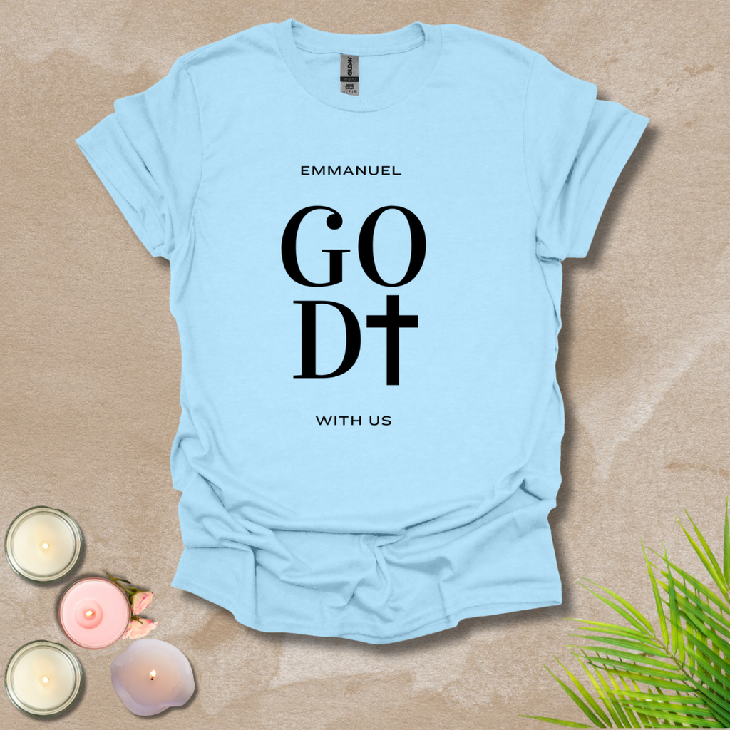 God with us - FONT AND BACK T-shirt