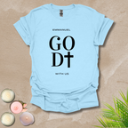 God with us - FONT AND BACK T-shirt