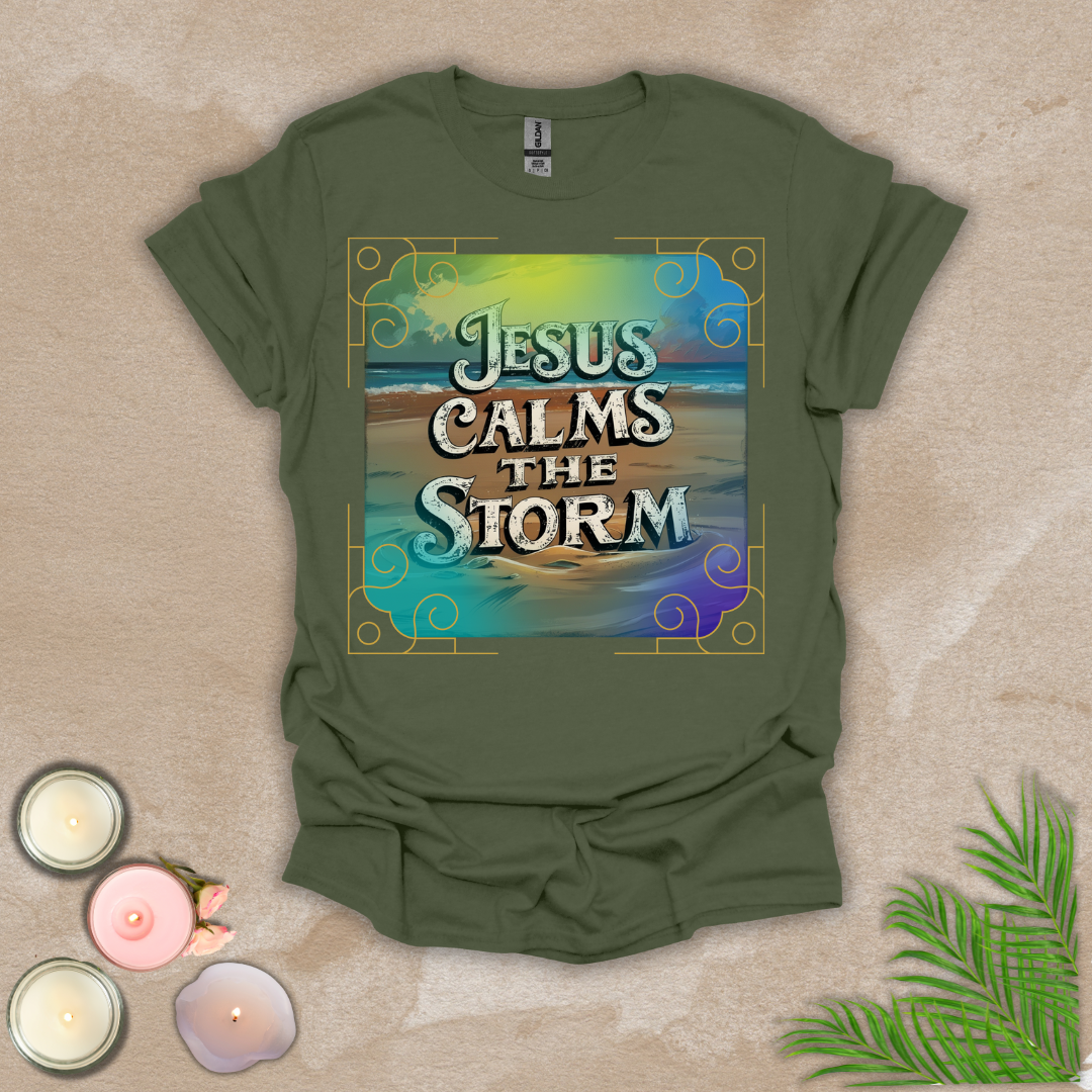Jesus calms the storm Unisex T-shirt