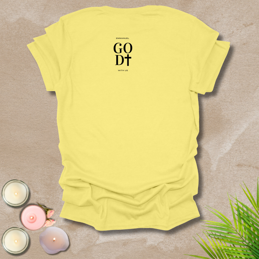 God with us - FONT AND BACK T-shirt