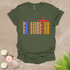 Pressing on T-shirt