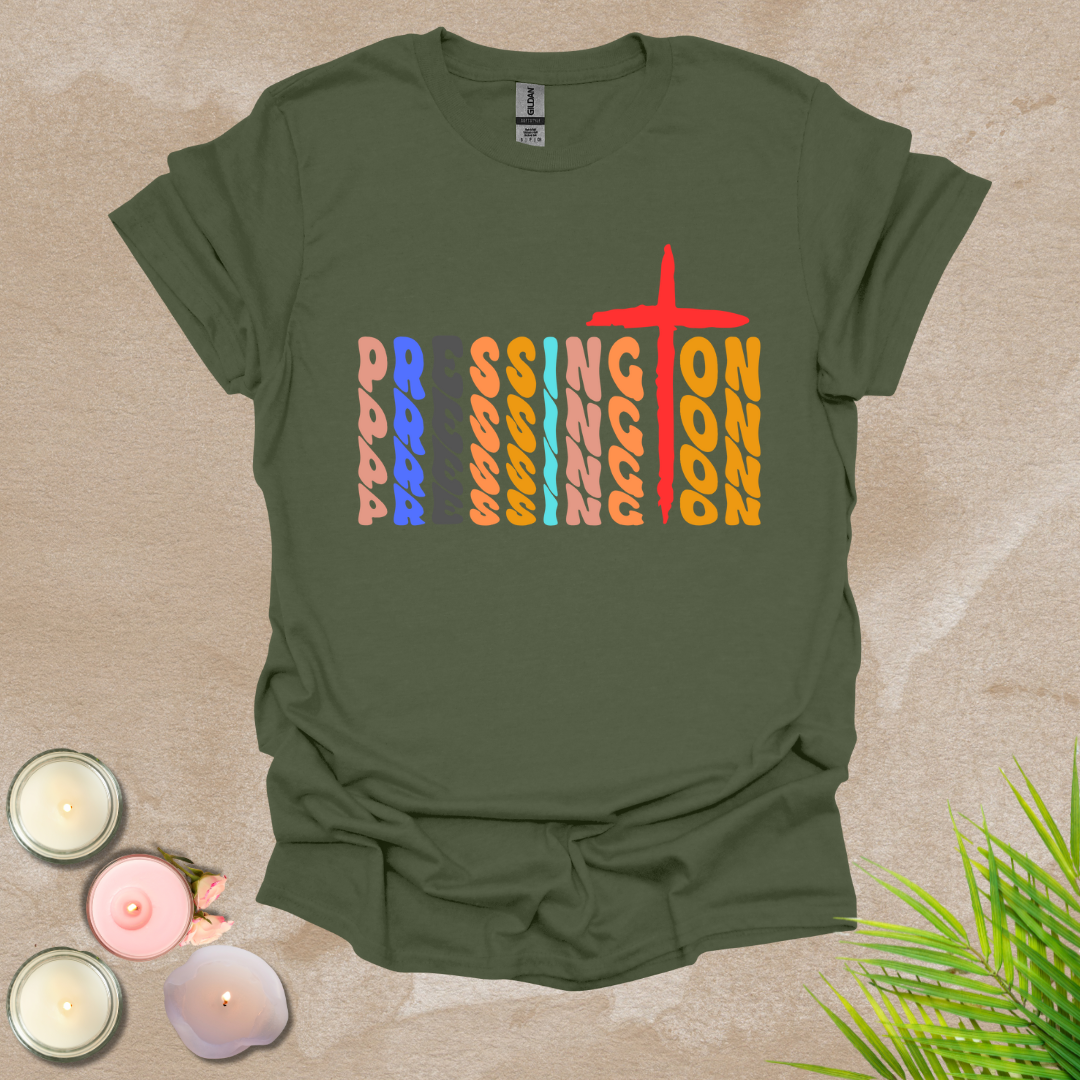 Pressing on T-shirt