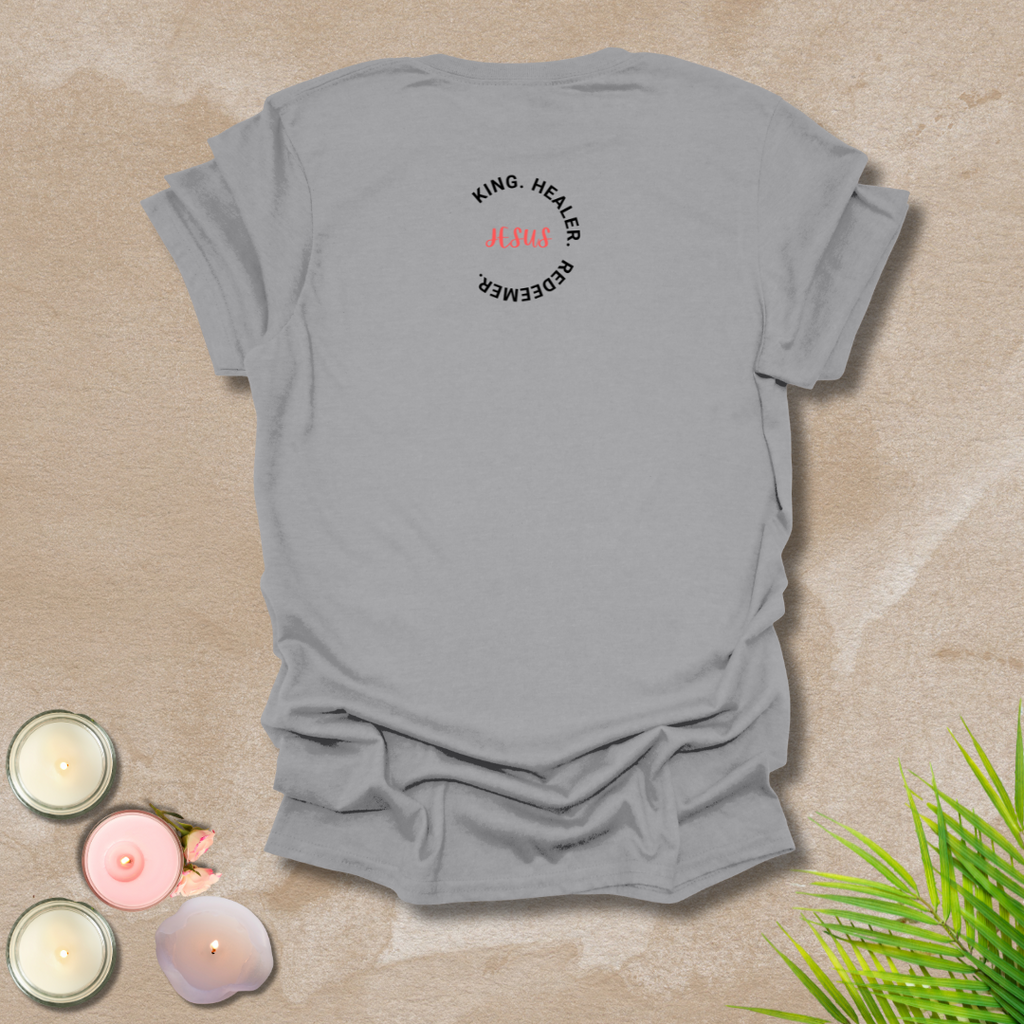 Jesus' character logo style (front & back) Unisex T-Shirt