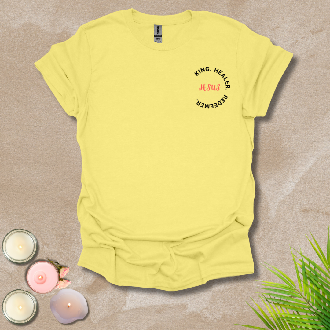 Jesus' character logo style (front & back) Unisex T-Shirt