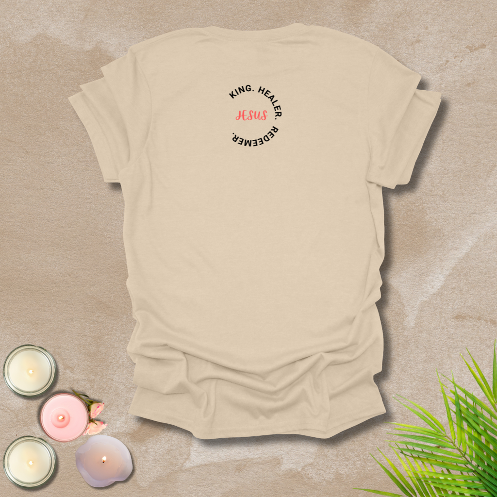 Jesus' character logo style (front & back) Unisex T-Shirt