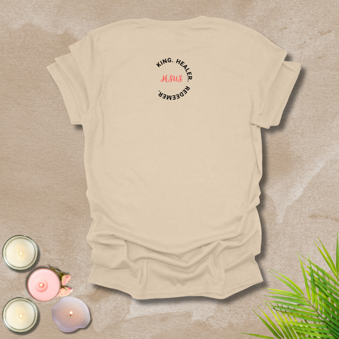 Jesus' character logo style (front & back) Unisex T-Shirt