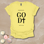 God with us - FONT AND BACK T-shirt