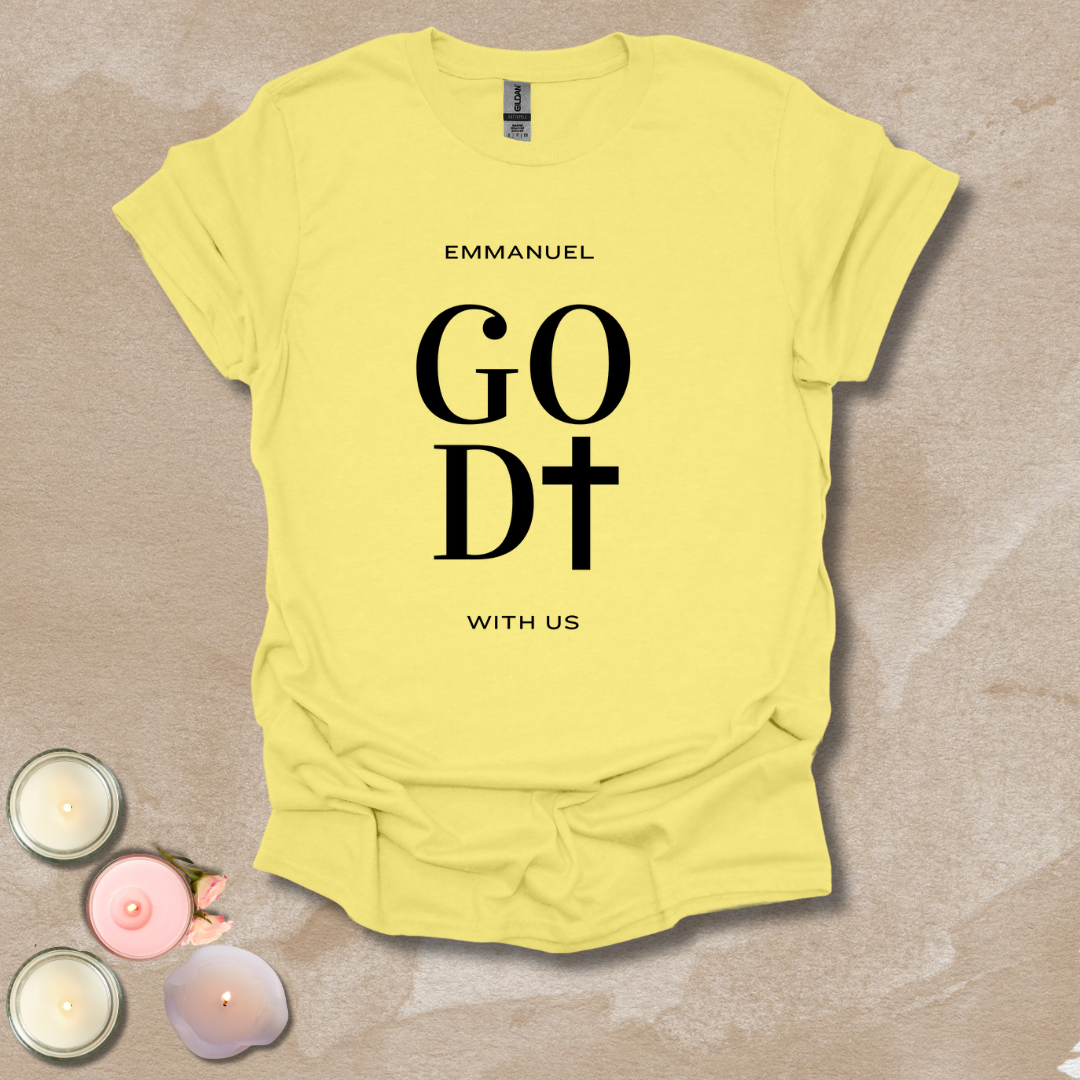 God with us - FONT AND BACK T-shirt