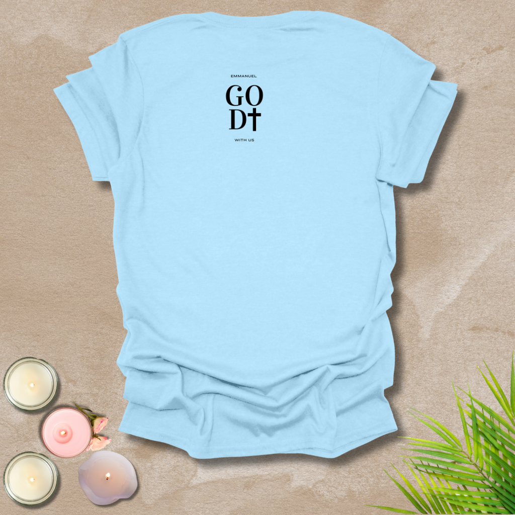 God with us - FONT AND BACK T-shirt