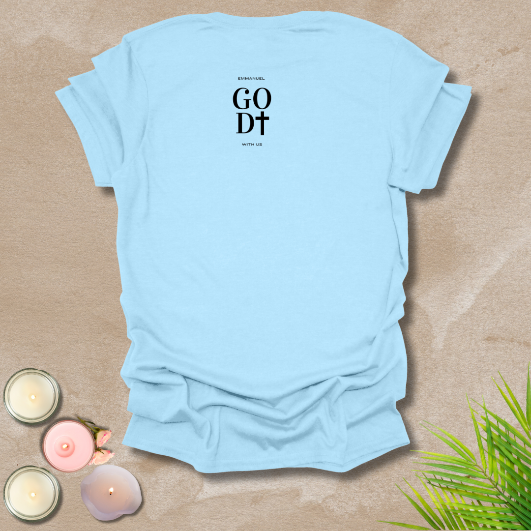 God with us - FONT AND BACK T-shirt