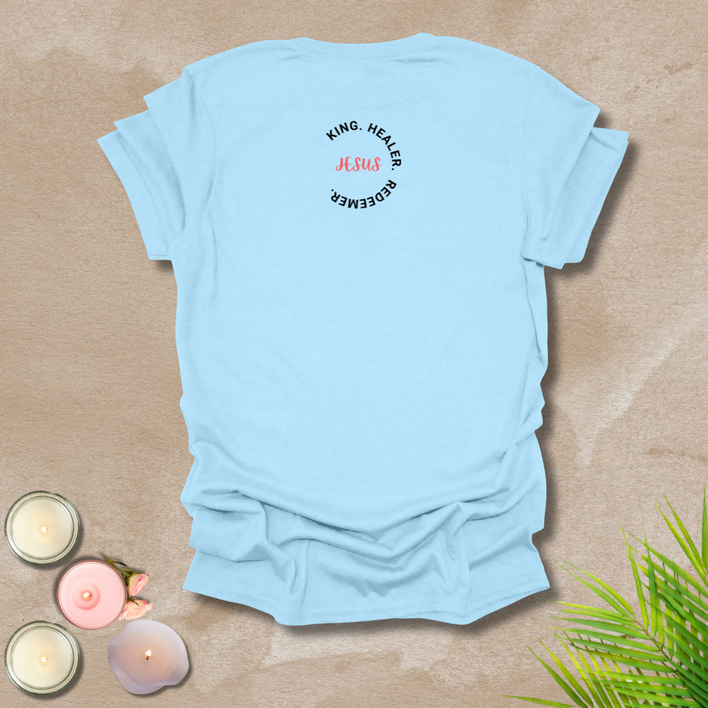 Jesus' character logo style (front & back) Unisex T-Shirt