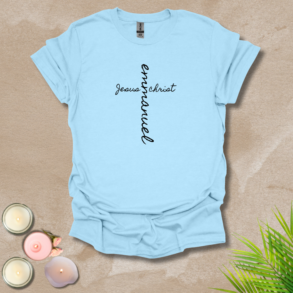Emmanuel front & back cross T-shirt