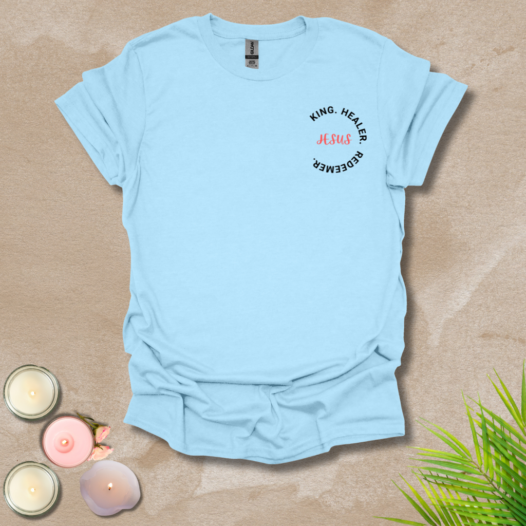 Jesus' character logo style (front & back) Unisex T-Shirt