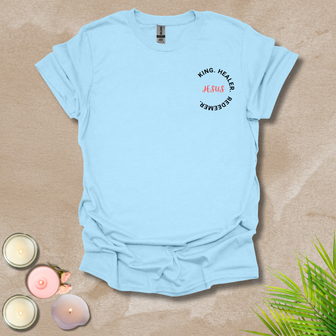 Jesus' character logo style (front & back) Unisex T-Shirt